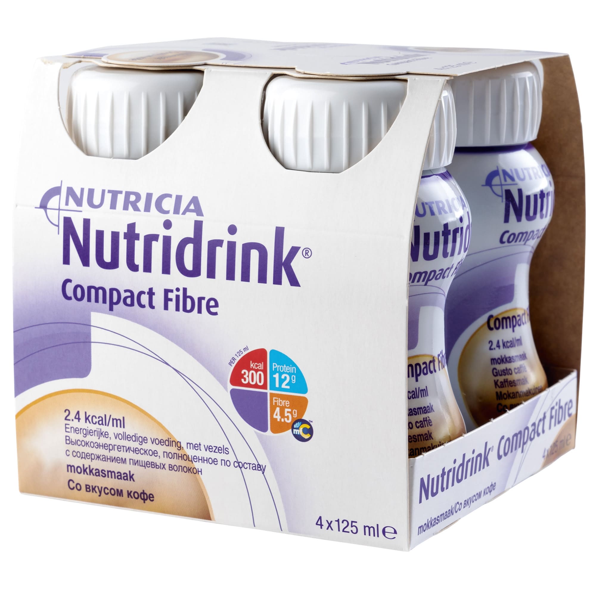 Нутридринк Компакт с пищевыми волокнами, пластиковая бутылка, 125 мл —  Nutricia Advanced Medical Nutrition